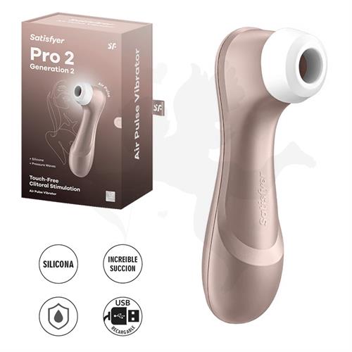Pro 2 light rose gold succionador de clitoris con USB C